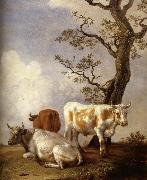 POTTER, Paulus Four Bull oil painting artist